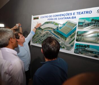 Obras do novo centro de convenções e teatro de Feira de Santana são iniciadas; investimento do Estado é de R$ 56 milhões