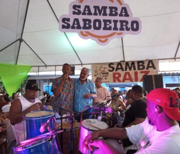 Tonho Matéria, Nelson Rufino e Noelson do Cavaco agitaram o Samba Saboeiro