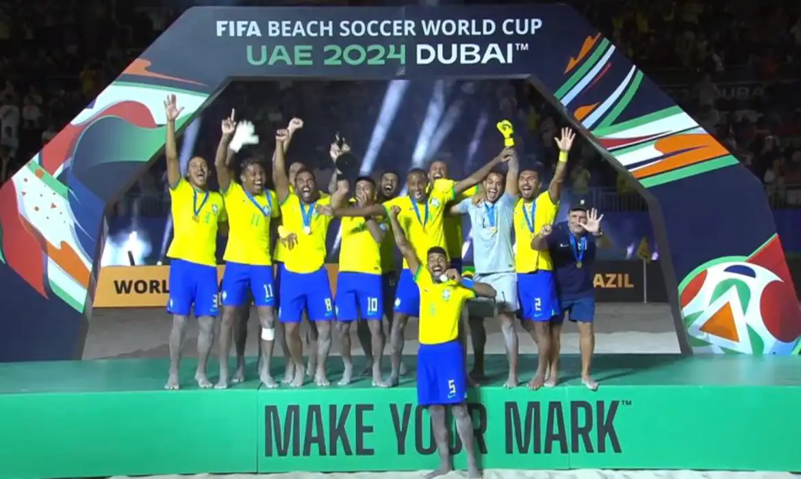 No momento você está vendo Brasil ganha hexacampeonato mundial de futebol de areia