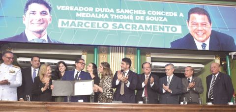 No momento você está vendo Marcelo Sacramento é agraciado com Medalha Thomé de Souza na CMS