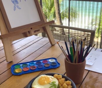 Blue Praia recebe edição do projeto ‘Comer, Beber e Pintar’ com café da manhã especial