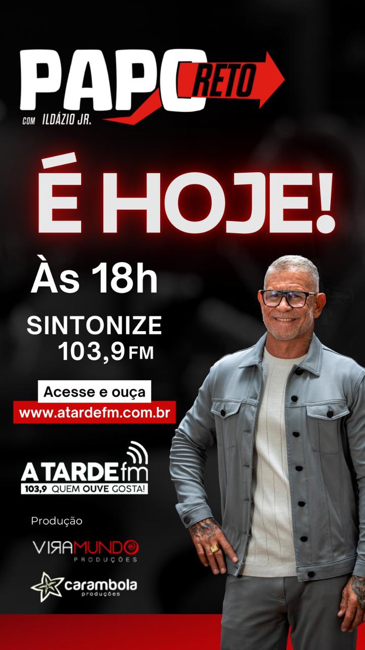 No momento você está vendo Programa “Papo Reto” estreia nesta segunda-feira (19) na nova programação da Rádio A Tarde FM