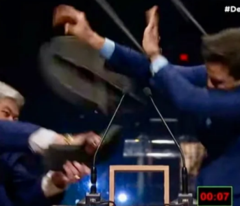 DATENA JOGA CADEIRA EM PABLO MARÇAL DURANTE DEBATE DA TV CULTURA