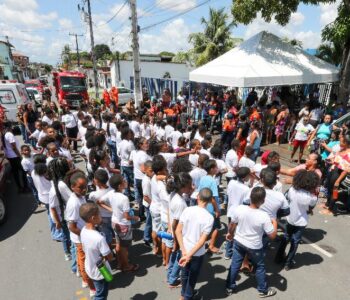 Simulado de emergência na comunidade envolveu moradores e estudantes de Dias d’Ávila