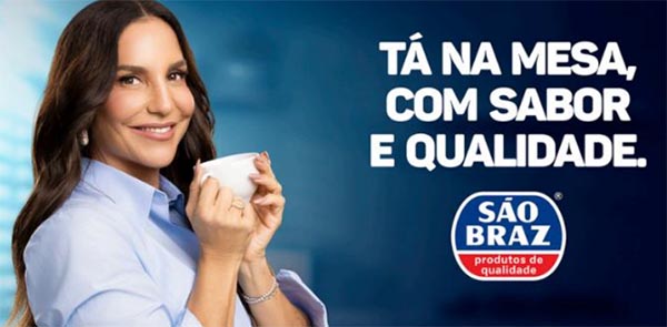 No momento você está vendo Campanha com Ivete Sangalo marca novo posicionamento da São Braz no mercado