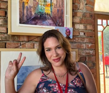 Aquarelista baiana representa o Brasil em festival na China