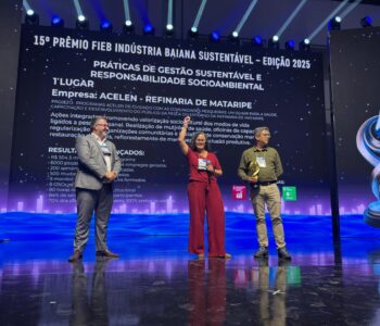 Acelen é vencedora no 15º Prêmio FIEB Indústria Baiana Sustentável