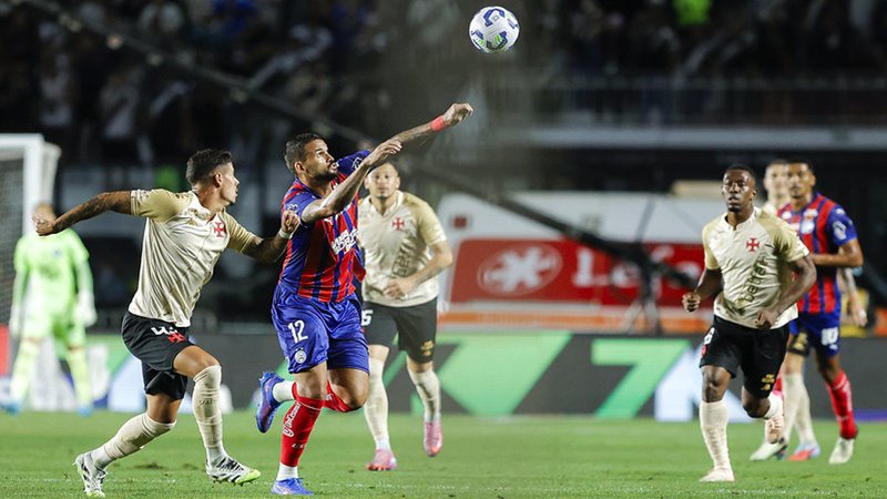 No momento você está vendo Com jogador expulso Bahia perde em São Januário