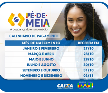 CAIXA INICIA PAGAMENTO DE NOVA PARCELA DO PROGRAMA PÉ-DE-MEIA