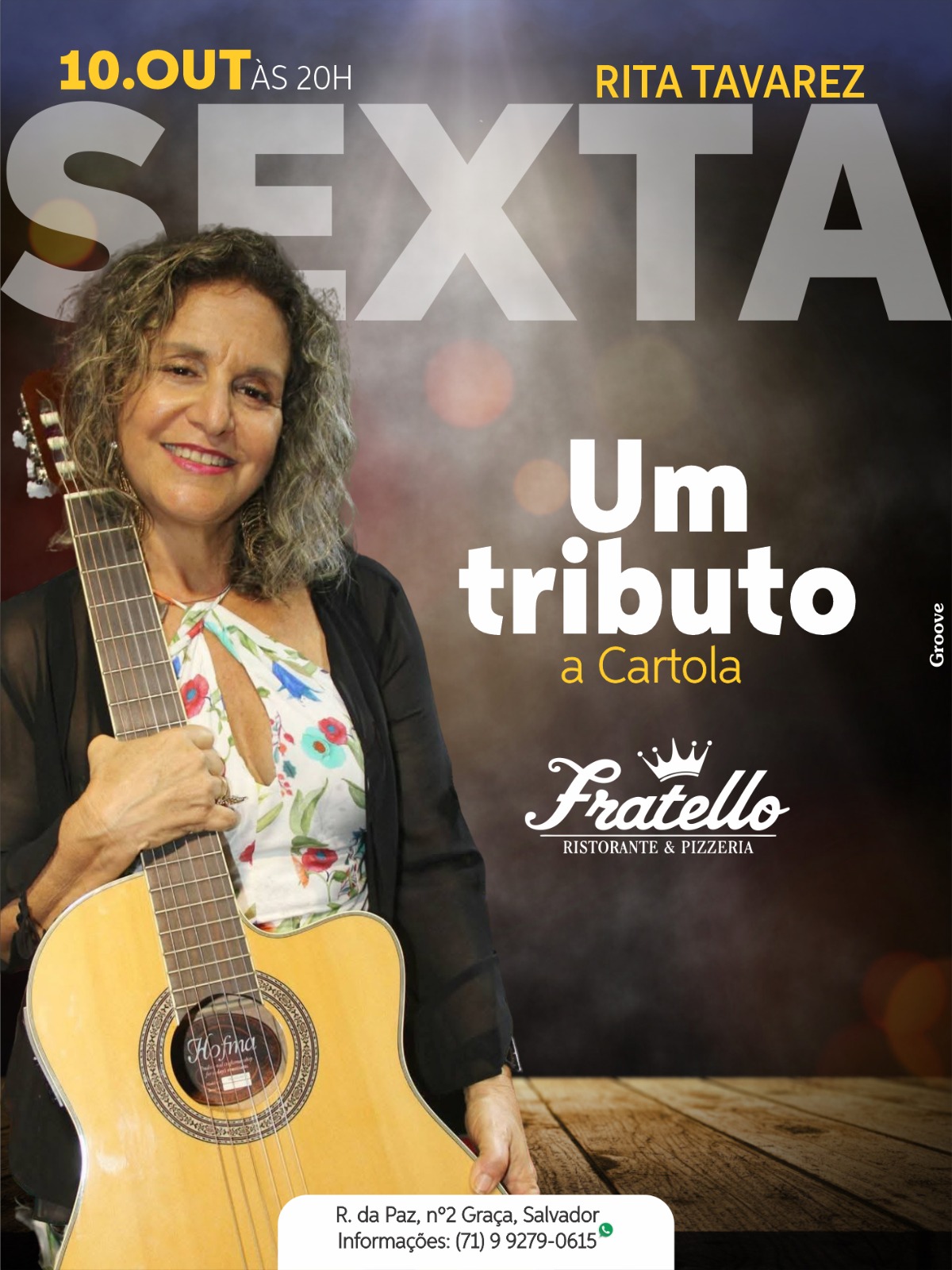 No momento você está vendo Rita Tavarez celebra Cartola com show tributo no Fratello