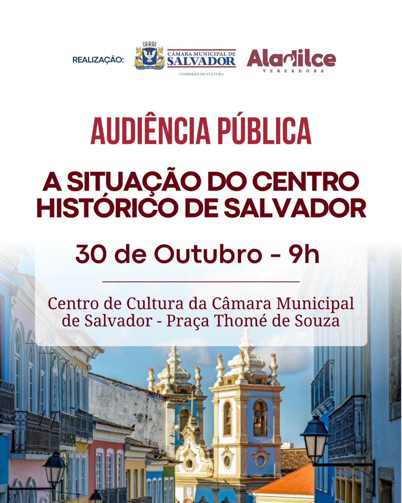 No momento você está vendo Vereadora promove debate sobre a situação do Centro Histórico