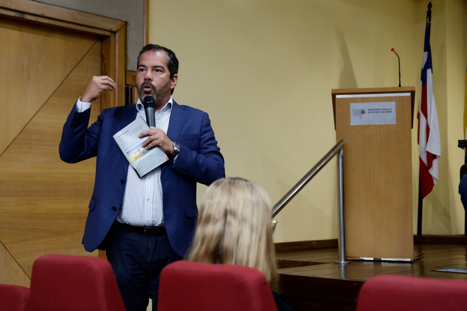 No momento você está vendo Presidente do Sinduscon-BA proferiu palestra no MP