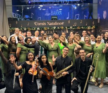 Tradicionais corais musicais se apresentam a partir desta terça-feira (2) no Natal do Shopping Barra