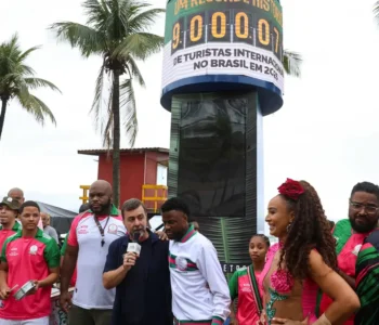 Brasil tem recorde de 9 milhões de turistas internacionais em 2025