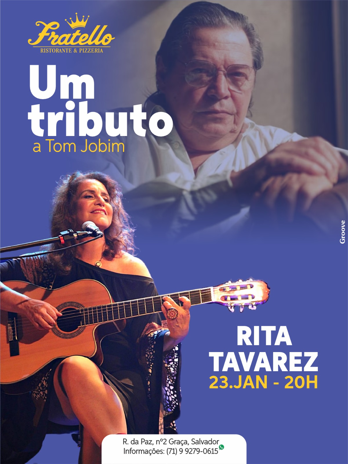 No momento você está vendo “Tributo a Tom Jobim” com Rita Tavarez celebra aniversário do maestro nesta sexta