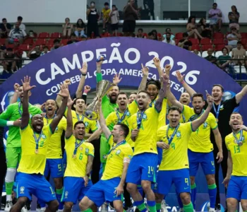 Brasil bate Argentina e conquista 12º título na Copa América de Futsal