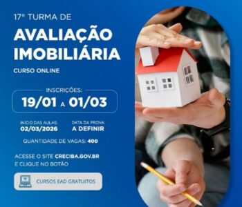 Inscrições para a 17ª Turma do Curso de Avaliação Imobiliária