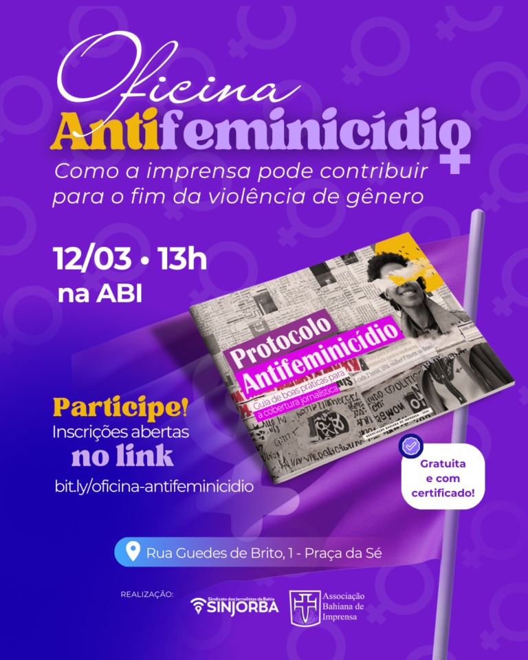 No momento você está vendo ABI e Sinjorba realizam oficina sobre boas práticas na cobertura da violência de gênero