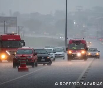 Sul e Sudeste terão dia de chuva, trovoadas e tempestades