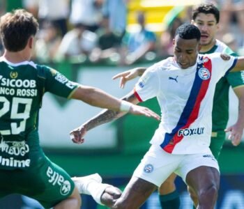 Em jogo de 6 gols Bahia empata em Chapecó