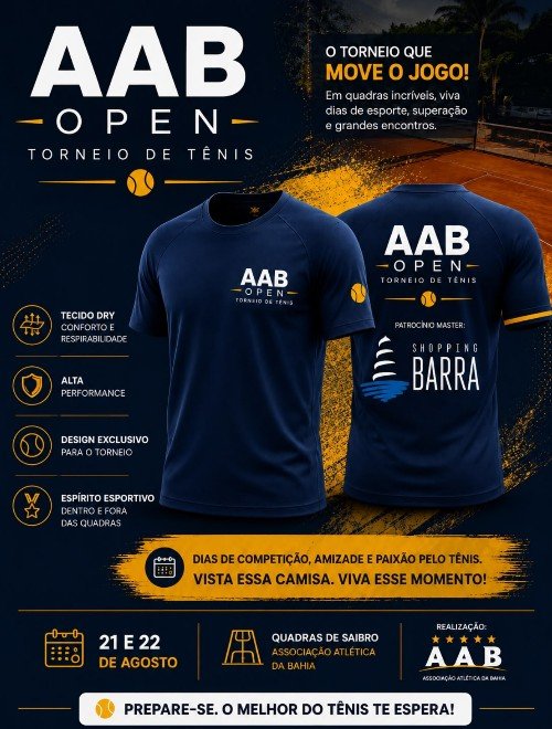 No momento você está vendo AAB Open – Torneio de Tênis tem inscrições abertas e já vai começar