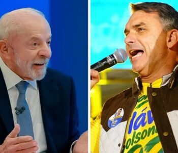 Flávio e Lula empatam em 50% dos votos válidos, diz PoderData/Aya